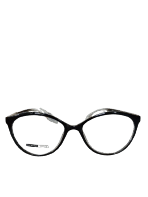 Frame Kacamata Cat Eye Acetate – Hitam Chic