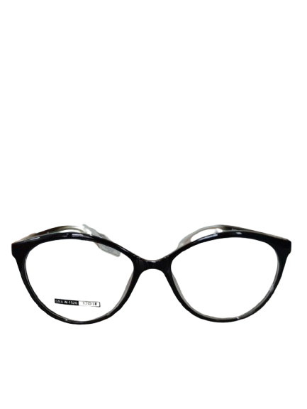 Frame Kacamata Cat Eye Acetate – Hitam Chic